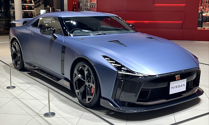 File:Nissan GT-R 50 by Italdesign, Nissan Global HQ, 2022, right-front.jpg