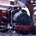 No. 14, Kota kereta api, Beamish Museum, 9 agustus 1990.jpg