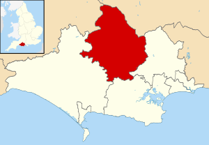 North Dorset shown within Dorset