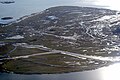 The island of Nyord, Denmark. Seen from north-east.