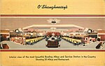 Thumbnail for File:O'Shaughnessy's Bowling Alley &amp; Service Station, Metairie Louisiana postcard - interior.jpg