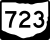 State Route 723 marker