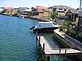 Canal estate at Port Bouvard, Wannanup, Western Australia.