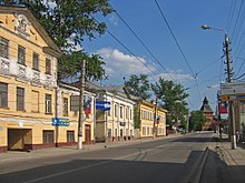 Historische Bauten aus dem 18. und 19. Jahrhundert an der Uliza Metallistow