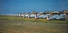 P-36As of the 36th Pursuit Group at Langley Field, Virginia, in 1940. P-36As 36th PG Langley 1940.jpg