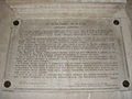 Lapide che ricorda il Bollettino della Vittoria nel Palazzo della Loggia di Brescia.