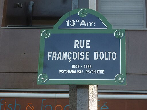 Paris 13e - Rue Françoise-Dolto - plaque