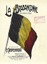 Plakat za izvođenje Brabançonne, 1910.