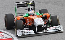 Foto van Paul di Resta in de cockpit van zijn eenzitter