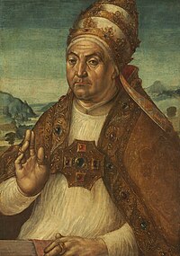 Pedro Berruguete, Portrait of Pope Sixtus IV della Rovere (early 1500s), Cleveland Museum of Art.jpg