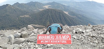 Mahameru summit of Mount Semeru