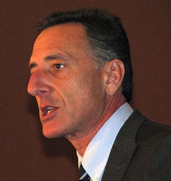 English: Peter Shumlin, making his acceptance ...