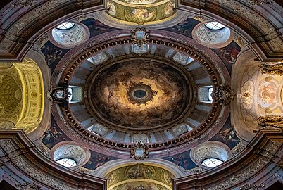Dome of St. Peter's Church (Peterskirche) in Vienna, Austria