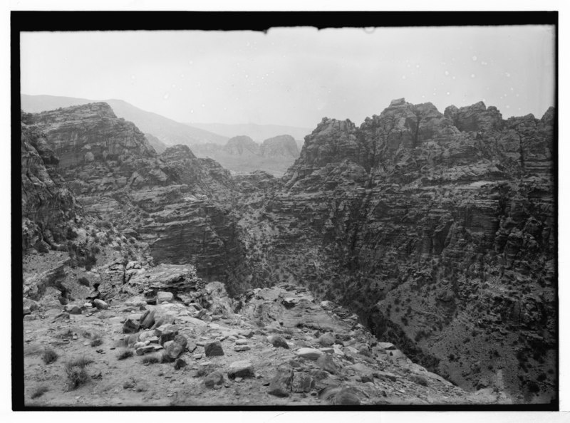 File:Petra. Petra hills. Hillock opposite Ed Deir LOC matpc.04514.tif