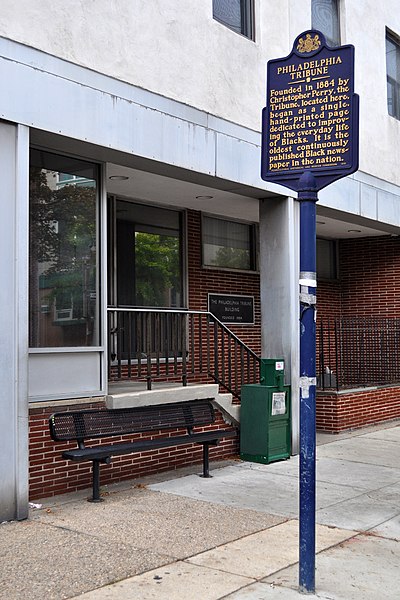 File:Philadelphia Tribune Historical Marker 520 S 16th St Philadelphia PA (DSC 4694).jpg