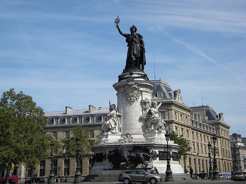 File:Place de la Republique, Monument for Gloire de la Republique Francaise (2).JPG