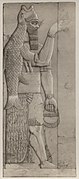 Une image probable d'un Apkallu de Nimrud. Illustration de 1853