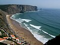 Praia da Arrifana, Aljezur - Vista do topo- é excelente para a pratica do surf - Praia da Arrifana