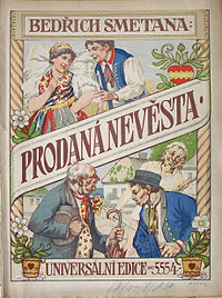 Omslag til en udgave af Prodaná nevěsta fra 1919.