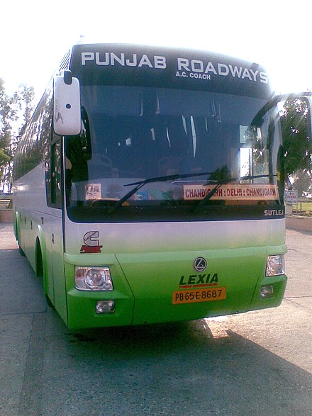 Punjab Roadways AC Bus