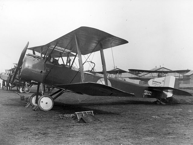 A Sopwith 1½ Strutter #A1924 of 70th Squadron RAF. Wrecked 20 October 1916