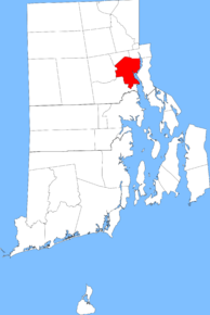 Poziția localității Providence, Rhode Island