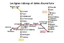 Ligne Thionville-Lyon desservie par Railcoop en 2023.