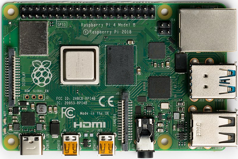 File:Raspberry Pi 4 Model B - Top.jpg