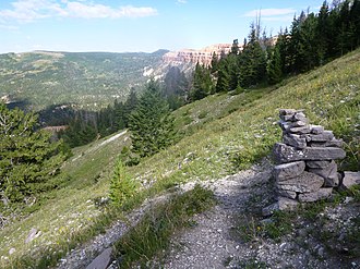 Along the Rattlesnake Creek Trail in the Ashdown Creek Wilderness, August 2013 Rattlesnake Creek Trail, DyeClan.com - panoramio (3).jpg