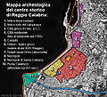 Archeological map of the historic city center of Reggio