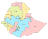 מפת מדינות אתיופיה