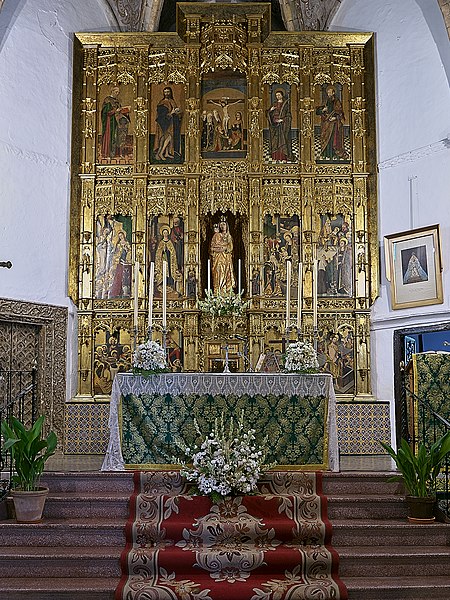 File:Retablo mayor de la Iglesia de Nuestra Señora de las Nieves, Alanís.jpg