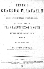 Revisio Generum Plantarum del 1