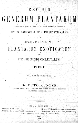 <i>Revisio Generum Plantarum</i>