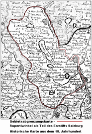 Karte Erzstift Salzburg (18. Jhd.)