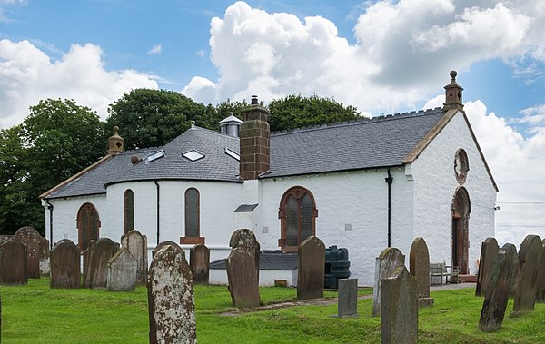 Ruthwell church showing annex that houses the cross