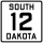 Indicatore dell'autostrada 12 del South Dakota