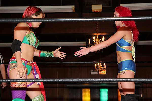 Ray faces off against KANA in SHIMMER in 2013