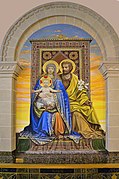 Fresco of Sainte Famille (Holy family) by Marius Dubois, in Basilica of Sainte-Anne-de-Beaupré (Quebec)