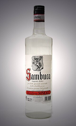 <span class="mw-page-title-main">Sambuca</span> Italian anise-flavored liqueur