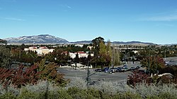 View of San Ramon, at the corner of Bollinger Canyon Rd. and San Ramon Valley Blvd. Mount Diablo is in the background on the left.