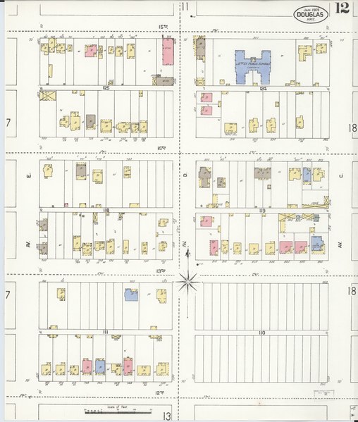 File:Sanborn Fire Insurance Map from Douglas, Cochise County, Arizona. LOC sanborn00147 002-12.tif