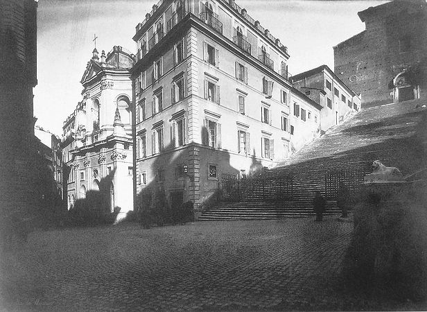 Santa Rita em sua localização original numa foto de 1887.