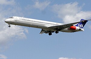 McDonnell Douglas DC-9-82 (MD-82) van SAS Scandinavian Airlines