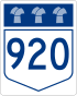 Autobahn 920 Schild