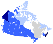 Scottish Canadian population by province.svg