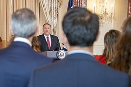 Secretary Pompeo Delivers Remarks on the 40th Anniversary of the U.S. Embassy Takeover in Tehran (49015121186).jpg