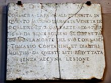 Senigallia Comune targa 1643