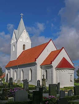 Simlinge kyrka i augusti 2017