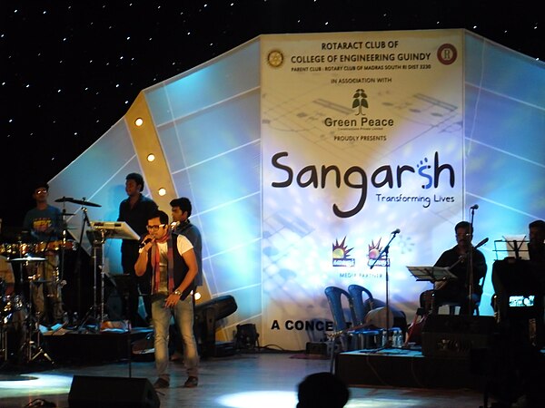 Ranjith performing at Sangarsh